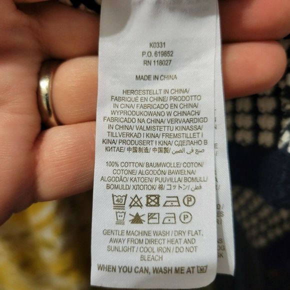 Boden Womens Navy/White Cotton Cranbrook Cardigan Welt Pockets Open Front SZ 8 - Picture 10 of 10